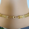 Shaded citrine heishi knotted necklace