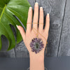 Large amethyst stalactite pendant