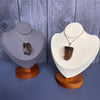 Freeform faceted smoky quartz pendant