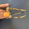 Druzy citrine cuff bracelet