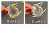 Clear crystal pear shaped cuff bracelet