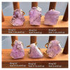 Freeform faceted purple amethyst ring