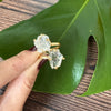 Duo crystal ring