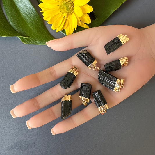 Black tourmaline protection pendant