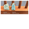 Freeform larimar slice ring