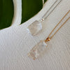 Freeform faceted crystal pendant