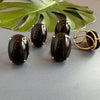 Black onyx oval ring