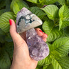 Small druzy amethyst mushroom
