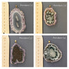 Large amethyst stalactite pendant