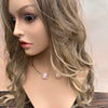 Rose & crystal quartz freeform choker
