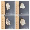 Aura crystal cluster pendant