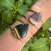 Mookaite teardrop cuff bracelet
