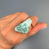 Freeform larimar slice ring