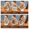 Medium raw crystal gem ring