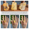 Freeform faceted golden healer ring