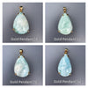 Larimar pear-shaped pendant