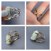 Aquamarine point ring