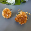 Druzy citrine cuff bracelet