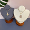 Rutilated quartz teardrop pendant