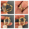 Crystal oval ring