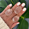Crystal oval ring
