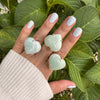 Aquamarine heart ring