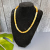 Shaded citrine heishi knotted necklace