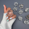 Crystal hexagon ring