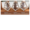 Lozenge crystal quartz ring