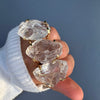 Medium raw crystal gem ring