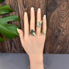 Small rutilated hematite ring