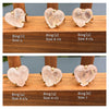 Small rose quartz heart ring