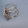 Amethyst stalactite cuff bracelet