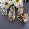Crystal oval ring
