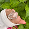 Lozenge crystal quartz ring