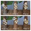 Duo crystal ring