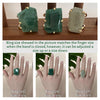 Freeform faceted green quartz ring