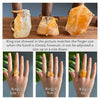 Freeform faceted golden healer ring