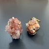 Pink amethyst cluster ring