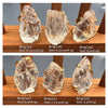 Medium raw crystal gem ring