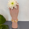 Shaded citrine onion drops bracelet