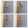 Small raw citrine gem pendant