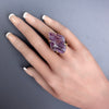 Freeform fluorite slice ring