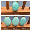Amazonite oval cabochon ring