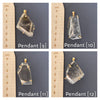 Oversized freeform faceted crystal pendant