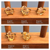 Mini raw citrine gem ring