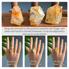 Freeform faceted golden healer ring