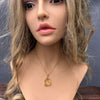 Small raw citrine gem pendant