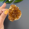 Druzy citrine cuff bracelet