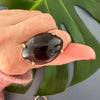 Smoky quartz marquise ring